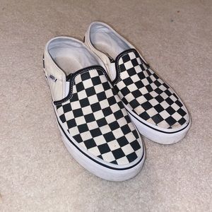 Women’s checkered vans